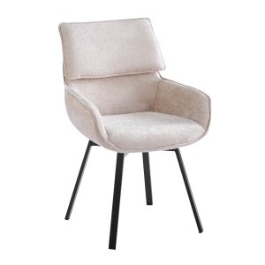 CHENILLE FABRIC DINING CHAIR