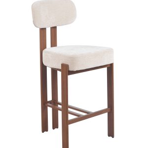 NT‑2589BS Fabric Barstool with Metal Transfer Printing Legs