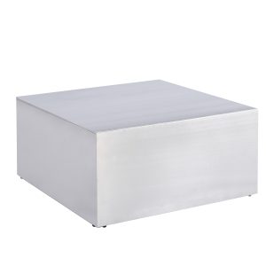 CT-1007S Square Brushed Stainless Steel Coffee Table